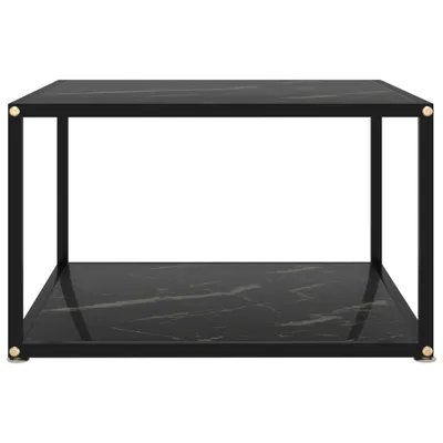 Immagine prodotto di Tavolino da Salotto Nero 60x60x35 cm in Vetro Temperato