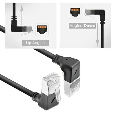 Productafbeelding van ACT DA7900, 0,5 meter, Cat6a, U/FTP (STP), RJ-45, RJ-45, zwart