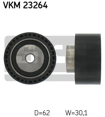 Produktbild von SKF VKM 23264 Umlenkrolle Zahnriemen passend für PEUGEOT 807 MPV für CITROËN C8 II für SUZUKI Grand Vitara I SUV (FT, HT)