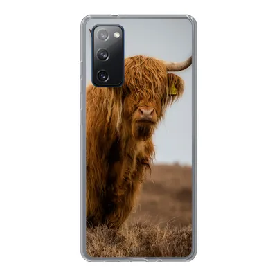 Produktbild von MuchoWow® Handyhülle Schutzhülle Hülle für Samsung Galaxy S20 FE Schottischer Highlander - Düne - Gras Silikon Softcase Handy Hülle - Abdeckung