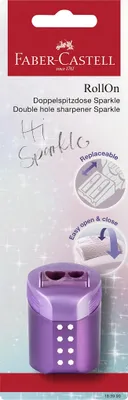 Produktbild von Faber-Castell 4005401839903, Manueller Bleistiftspitzer, Gemischte Farben, Kunststoff, Beidhändig