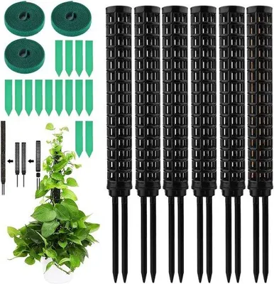 Immagine prodotto di Elementi riscaldanti in plastica per piante da appartamento - 6 pezzi - nero