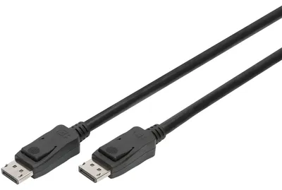 Produktbild von DIGITUS DisplayPort Kabel 3m DP St/St m/Verriegelung UHD 8K