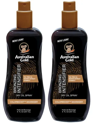 Productafbeelding van Australian Gold Intensifier Dry Oil Spray bruiningsolie 237 ml 2 stuks