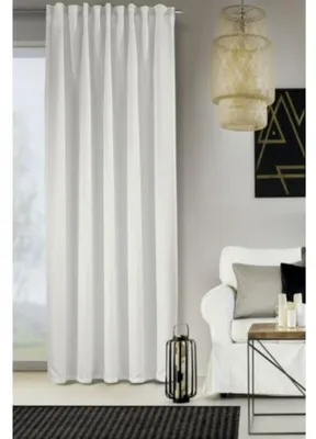 Produktbild von Fertigschal verdeckte Schlaufen "Leo" von Albani: 245x135cm / Beige Größe (HxB): 245x135cm Farbe: Beige