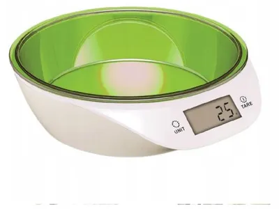 Produktbild von Digitale Küchenwaage mit Schüssel - Elektronische Haushaltswaage bis 5 kg, 1 g Genauigkeit