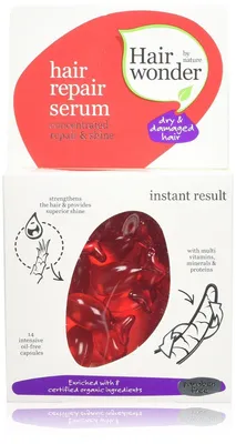 Produktbild von Hairwonder by Nature Serum Capsules – 14 Pieces – Nourishing and Moisturizing