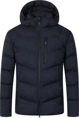 Produktbild von Blue Wave Herren Steppjacke Jesper - Jacke gesteppt mit abhnehmbarer Kapuze in Marine Größe L