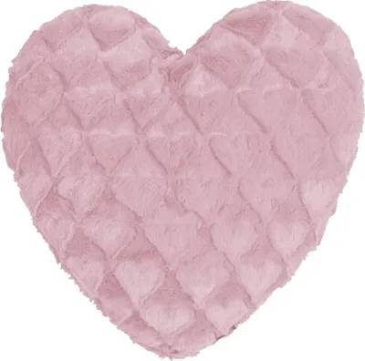 Produktbild von MAGMA Heimtex - Kissen FLUFFY HEARTS - 40 x 35 cm - rose - Polyester