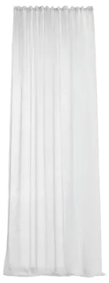 Image de Rideau plissé en voile blanc semi-transparent ASOVA 140x280 cm