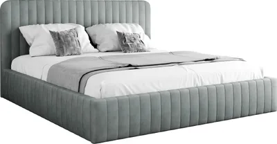 Produktbild von MIRJAN24 Polsterbett Caniko, Ehebett mit Bettkasten, Leistenlattenrost aus Holz, Schlafzimmer (Farbe: Velluto 15, Größe: 160x200 cm)