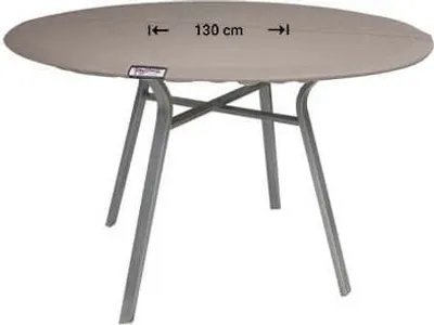 Produktbild von Raffles Covers Schutzhaube für eine runde Tischplatte Ø 130 cm | Atmungsaktiv | Wasserdicht | UV-beständig | Doppelnähte | Elastischer Kordelzug