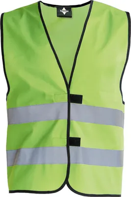 Obrázok produktu pre Korntex Unisex Detská vesta s vysokou viditeľnosťou KWW100 Green Lime Green S (7-12 rokov)