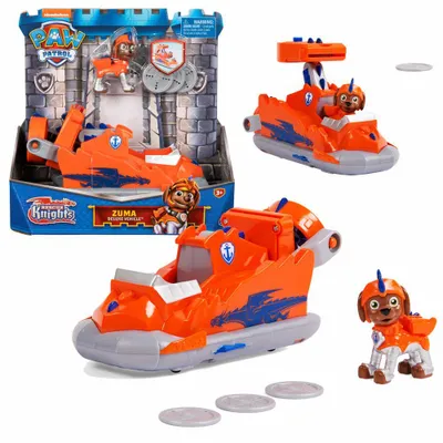 Produktbild von Fahrzeuge Rescue Knights | Paw Patrol | Deluxe Autos mit Spiel-Figuren Zuma