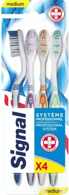 Obrázok produktu pre Signal Professional System Szczoteczka do zębów średnia, 4 sztuki (PRODUKT Z NIEMIEC)
