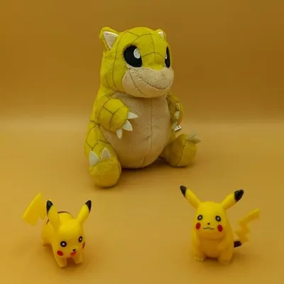 Produktbild von Pokemon Sandan Kuscheltier - 13 cm Plüschtier Sandshrew