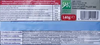 Produktbild von Ceeto- Waffel mit Vanillecreme Kekse 140g