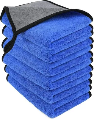 Produktbild von Microvezel-Schleuderhandtuch - 6 Stück 30 x 40 cm - Waschbar - Reinigungstücher - Auto - Microvezel - Microvezel-Reinigungstücher