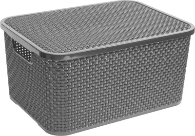 Image de Branq Panier en rotin 19 l - anthracite