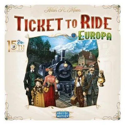 Imagen del producto de Ticket to Ride: Europa – 15° Anniversario (Edición italiana) – Juego de mesa – Days of Wonder – 2-5 jugadores – 8+