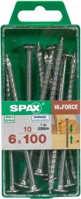 Produktbild von Spax Holzbauschrauben 6.0 x 100 mm TX 30 Tellerkopf - 10 Stk.
