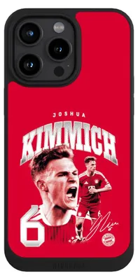 Produktbild von NIVOCASE Handyhülle für Apple iPhone 15 Pro Max Hülle NIVOpure Case Schwarz FC Bayern München FCB Joshua Kimmich