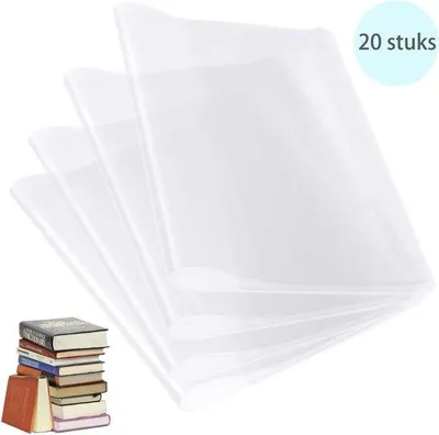 Obrázek produktu pro Průhledné obaly na knihy formátu A4, 20 ks, na knihy, učebnice, sešity