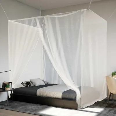 Produktbild von Moskitonetz zum Aufhängen 156 Mesh Weiß 220x100x150 cm