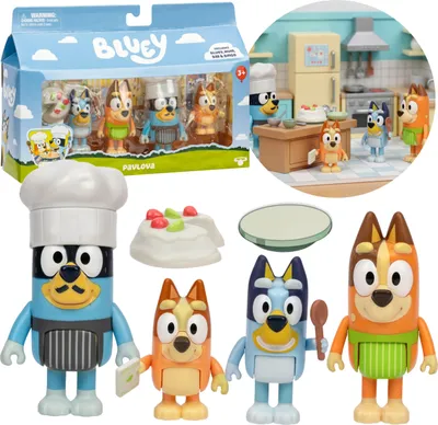Obrázek produktu pro Bluey SADA FIGUREK Čas na dezert PAVLOVA, figurky pro děti, POHYBLIVÉ ČÁSTI 3+