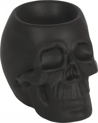Produktbild von Schwarzer Totenschädel als Teelicht Duftöl Lampe