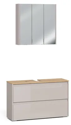 Imagen del producto de Conjunto de muebles de baño Vicco Majest Cachemira/Roble artesanal 2 piezas, Model 71729