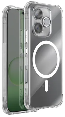 Zdjęcie produktu dla Avizar, magnetyczne etui ochronne dla Honor 600 Lite z wzmocnionymi narożnikami i podwyższoną krawędzią wokół aparatu, przezroczyste
