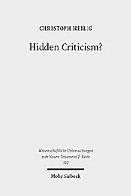 Obrázek produktu pro Hidden Criticism?