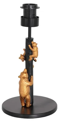 Produktbild von Tischlampe - schwarz - Animaux - kunststoff metall - Ø 17cm - E27 - 3127ZW - Anne Lighting