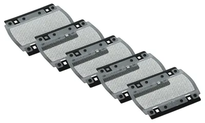 Produktbild von vhbw 5x Scherblatt Ersatz für Braun 614, 615 für Rasierer Schwarz Silber