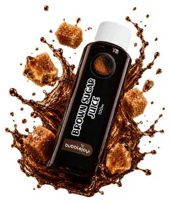 Productafbeelding van BubbleJoy Siroop, bruine suiker, 100 ml. Fruitsiroop voor bubble tea