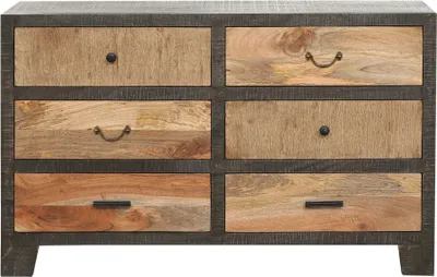 Sideboard Anrichte TARIM Schubladenkommode Mango und Akazie 135 cm