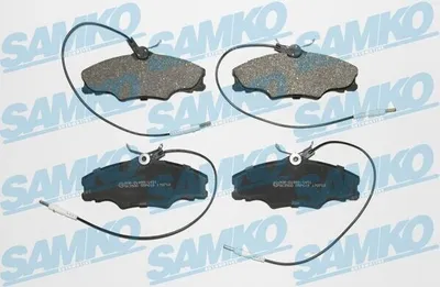 Produktbild von SAMKO Bremsbeläge Satz Vorne Bremsklötze passend für PEUGEOT 406 (8B) 5SP619