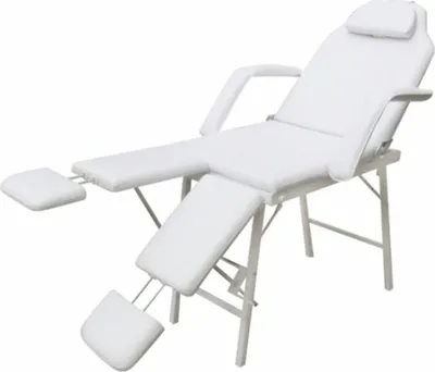 Zdjęcie produktu dla Przenośny Fotel Kosmetyczny, , 185 X 78 X 76 Cm, Biały Lumarko!