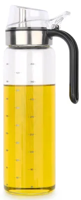 Productafbeelding van Glazen olie- en azijnfles 500 ml met doseerdop