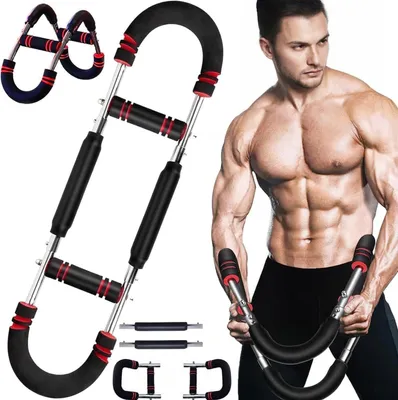 Produktbild von Twister Armtrainer, Brusttrainer, Brust Trainingsgerät, Arm Brustmuskel Trainingsgeräte, Trizeps-Krafttraining, 60-110LB Verstellbares