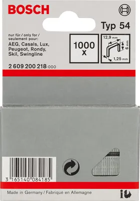 Obrázek produktu pro Bosch 1000 sponek 6/12,9 mm typ54