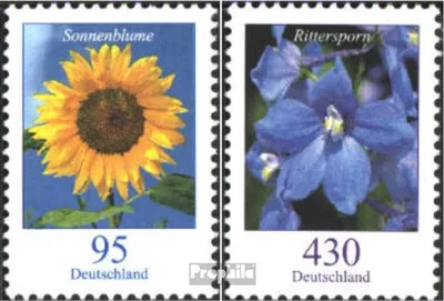 Produktbild von Briefmarken BRD (BR.Deutschland) 2005 Mi 2434R-2435R mit Zählnummer (kompl.Ausg.) postfrisch Blumen