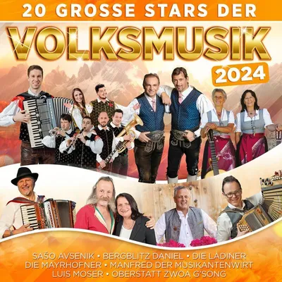 Produktbild von 20 große Stars der Volksmusik 2024 CD