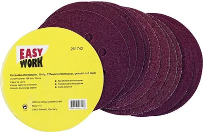 Produktbild von Easy Work 73360 Excenter-Schleifpapiersatz, 10-teilig (1 Set)