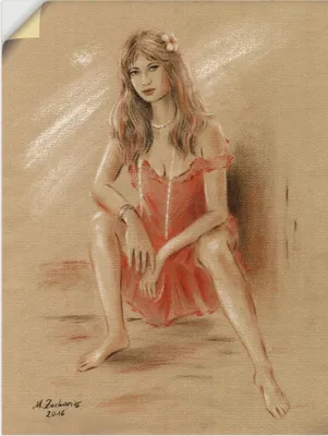 Produktbild von ARTland Wandbild, selbstklebend Sehnsucht - Erotik Frauen Größe: 45x60 cm