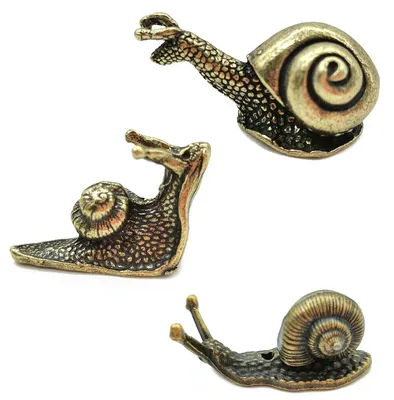 3 Metall-Schneckenfiguren, Retro-Dekoration für Garten