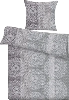 Zdjęcie produktu dla Pościel Bestlivings w kolorze szarym, poszewka na kołdrę 135 x 200 cm, poszewka na poduszkę 80 x 80 cm, z zamkiem błyskawicznym, 100% poliester, oddychająca i najwyższej jakości