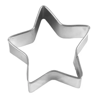 Produktbild von Birkmann Ausstechform Stern mit 5 Zacken, Ausstecher, Plätzchenform, Keks, Plätzchen, Weißblech, 5 cm, 121522