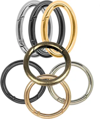 Produktbild von maDDma Karabiner, Metall, altmessing, Rund, 25mm x 4mm, für Schlüssel